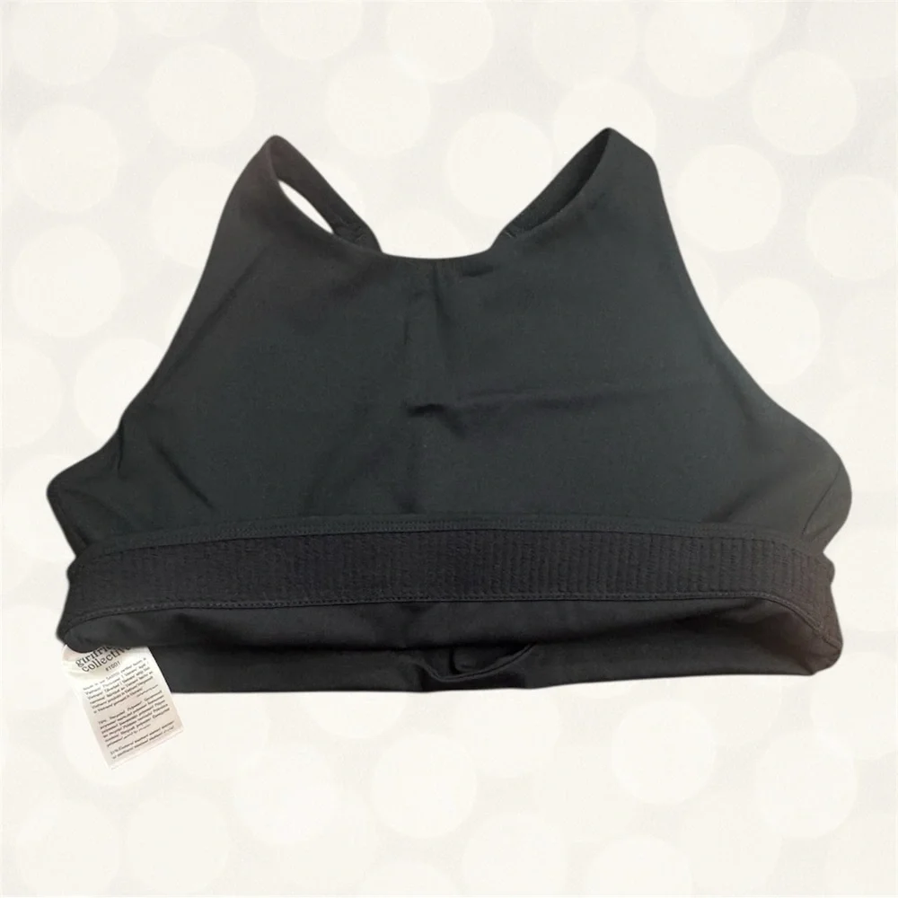 Girlfriend Collective Black High Neck Sports Bra Size L - Picture 7 of 8
